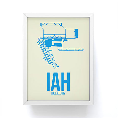 Naxart IAH Houston Poster Framed Mini Art Print