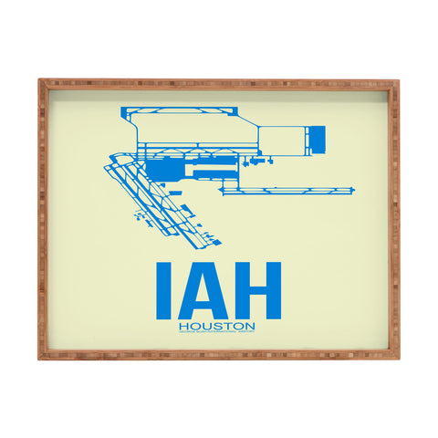 Naxart IAH Houston Poster Rectangular Tray