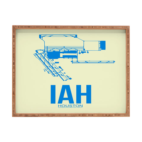 Naxart IAH Houston Poster Rectangular Tray