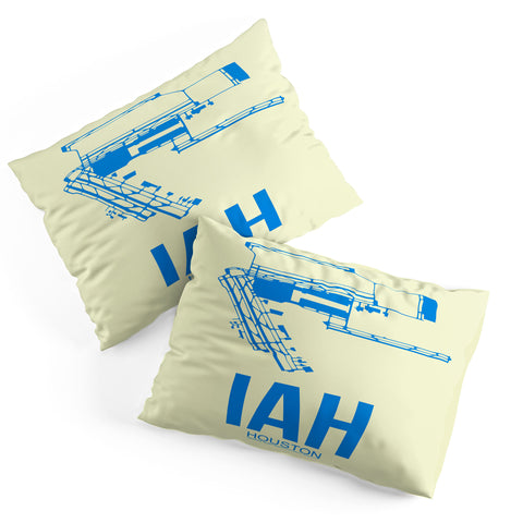 Naxart IAH Houston Poster Pillow Shams