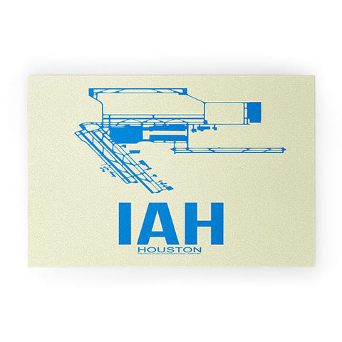 Naxart IAH Houston Poster Welcome Mat