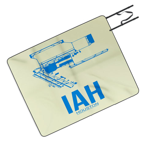 Naxart IAH Houston Poster Picnic Blanket