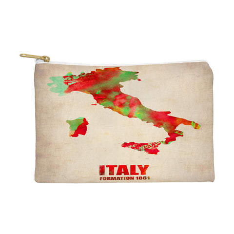 Naxart Italy Watercolor Map Pouch