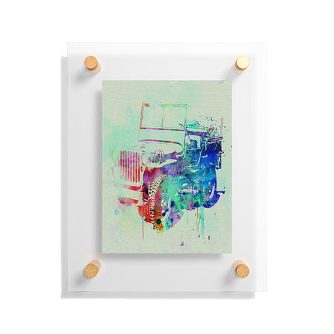 Naxart Jeep Willis Floating Acrylic Print