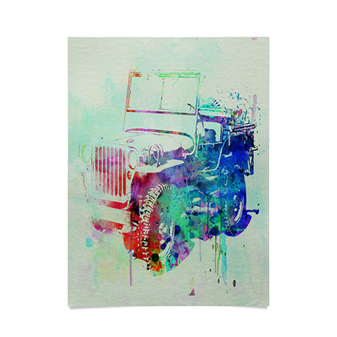 Naxart Jeep Willis Poster