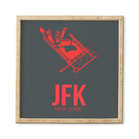 Naxart JFK New York Poster 2 Framed Wall Art