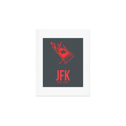 Naxart JFK New York Poster 2 Art Print