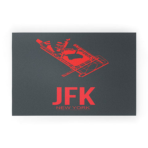 Naxart JFK New York Poster 2 Welcome Mat