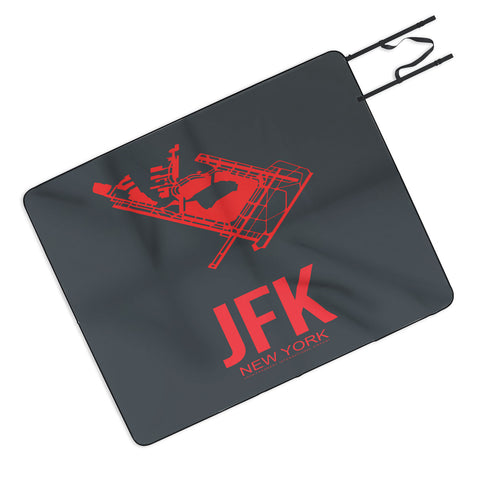 Naxart JFK New York Poster 2 Picnic Blanket