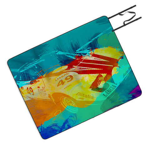 Naxart Lancia Stratos Watercolor 1 Picnic Blanket