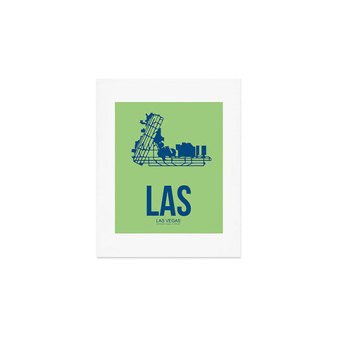 Naxart LAS Las Vegas Poster Art Print
