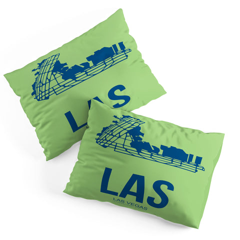 Naxart LAS Las Vegas Poster Pillow Shams