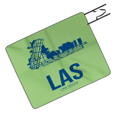 Naxart LAS Las Vegas Poster Picnic Blanket
