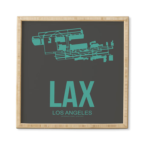 Naxart LAX Los Angeles Poster 2 Framed Wall Art