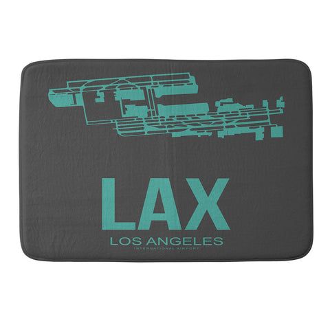 Naxart LAX Los Angeles Poster 2 Memory Foam Bath Mat
