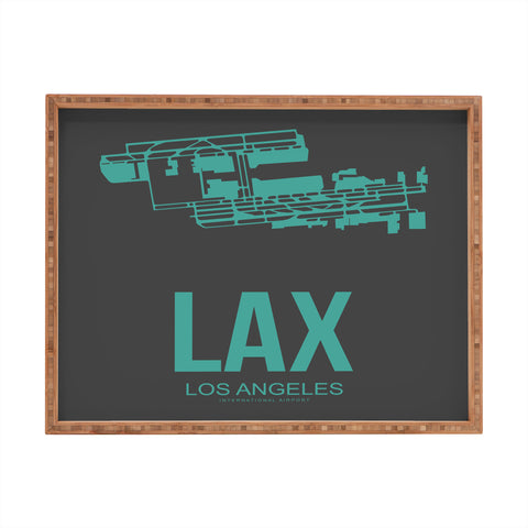 Naxart LAX Los Angeles Poster 2 Rectangular Tray