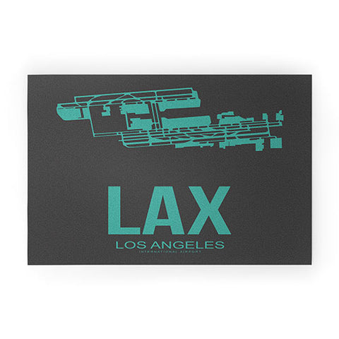 Naxart LAX Los Angeles Poster 2 Welcome Mat