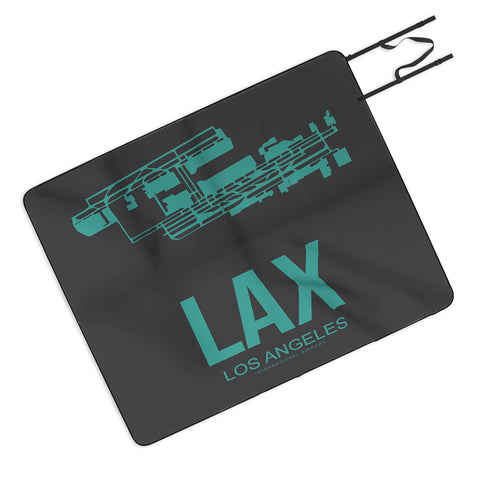 Naxart LAX Los Angeles Poster 2 Picnic Blanket