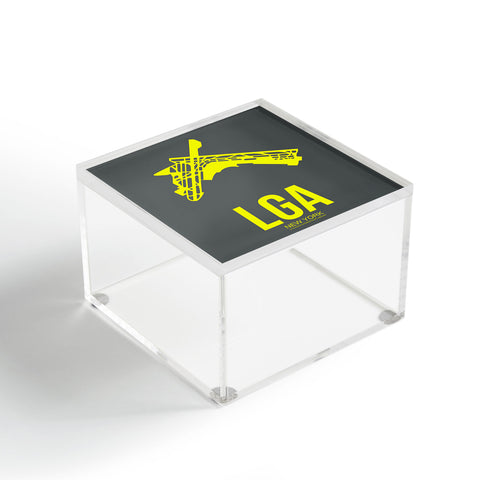Naxart LGA New York Poster Acrylic Box