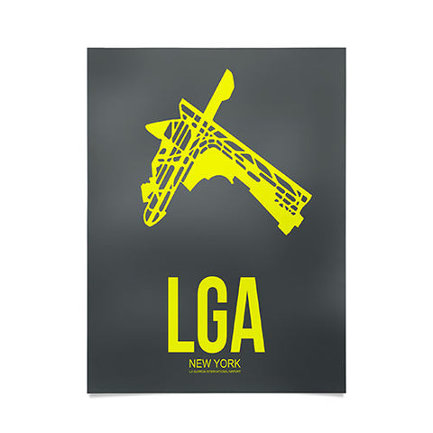 Naxart LGA New York Poster Poster