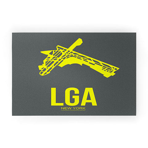 Naxart LGA New York Poster Welcome Mat