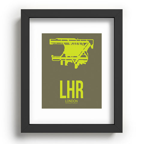 Naxart LHR London Poster 3 Recessed Framing Rectangle