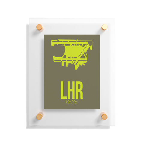 Naxart LHR London Poster 3 Floating Acrylic Print