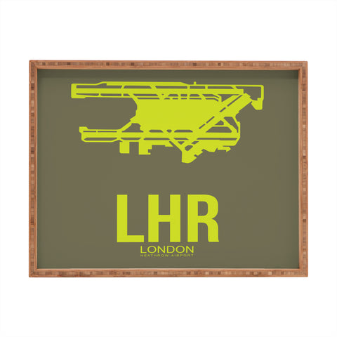 Naxart LHR London Poster 3 Rectangular Tray