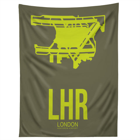 Naxart LHR London Poster 3 Tapestry
