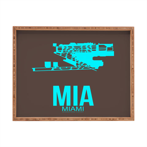 Naxart MIA Miami Poster 2 Rectangular Tray