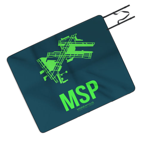 Naxart MSP Minneapolis Poster 2 Picnic Blanket