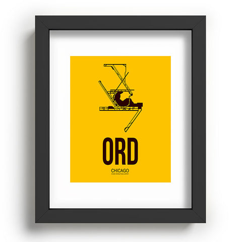 Naxart ORD Chicago Poster 1 Recessed Framing Rectangle
