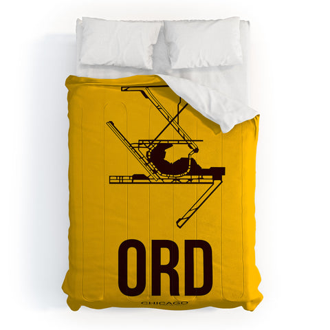 Naxart ORD Chicago Poster 1 Comforter