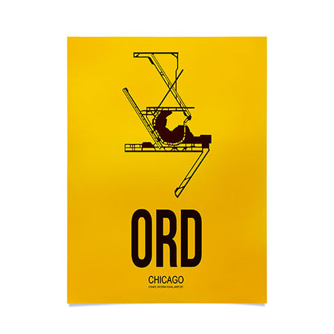 Naxart ORD Chicago Poster 1 Poster