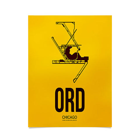 Naxart ORD Chicago Poster 1 Poster