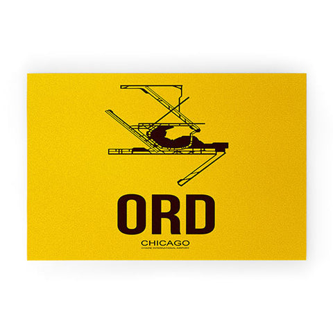 Naxart ORD Chicago Poster 1 Welcome Mat