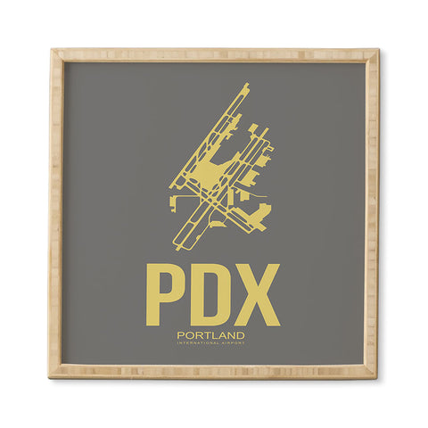 Naxart PDX Portland Poster Framed Wall Art