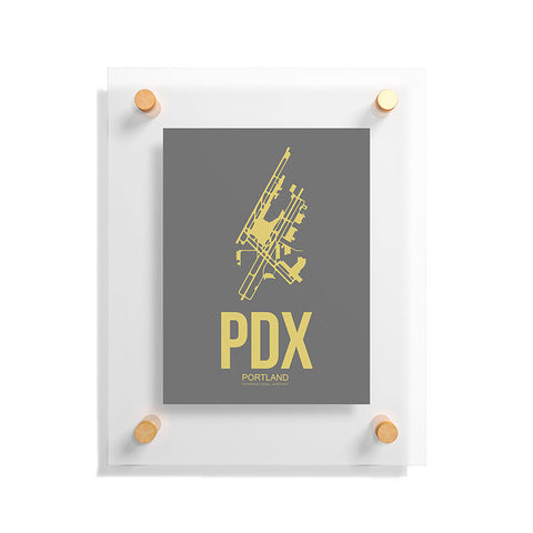 Naxart PDX Portland Poster Floating Acrylic Print