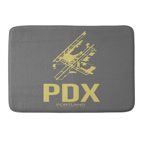 Naxart PDX Portland Poster Memory Foam Bath Mat