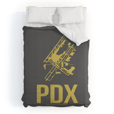 Naxart PDX Portland Poster Comforter