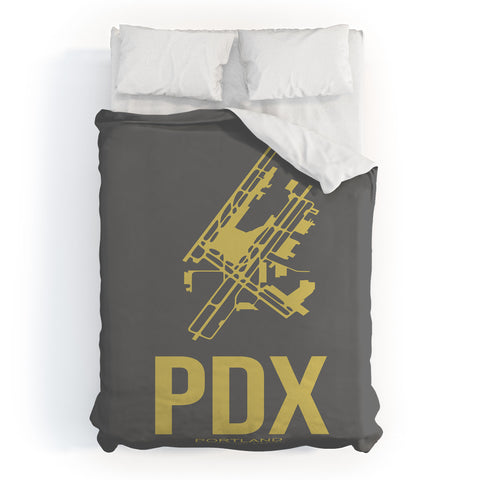 Naxart PDX Portland Poster Duvet Cover