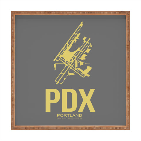 Naxart PDX Portland Poster Square Tray