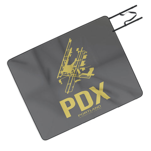 Naxart PDX Portland Poster Picnic Blanket