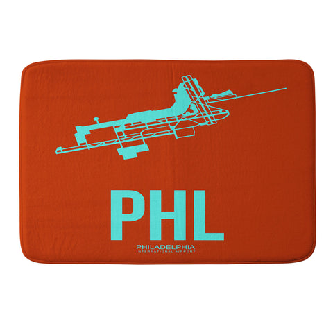 Naxart PHL Philadelphia Poster 2 Memory Foam Bath Mat