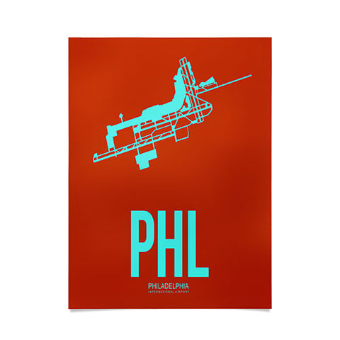 Naxart PHL Philadelphia Poster 2 Poster