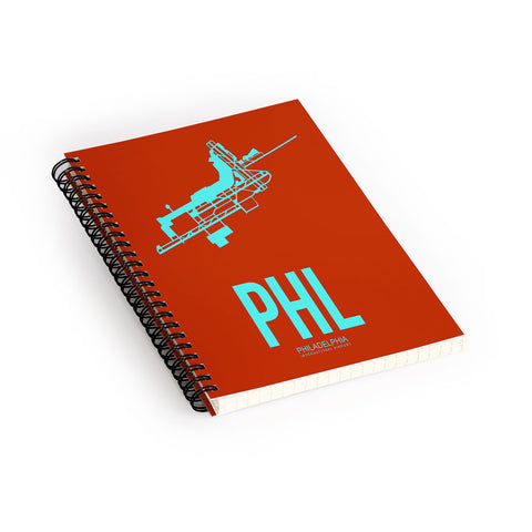 Naxart PHL Philadelphia Poster 2 Spiral Notebook