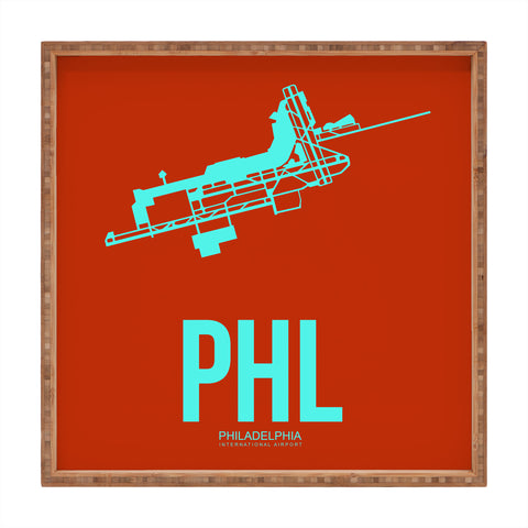 Naxart PHL Philadelphia Poster 2 Square Tray