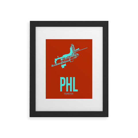 Naxart PHL Philadelphia Poster 2 Framed Art Print