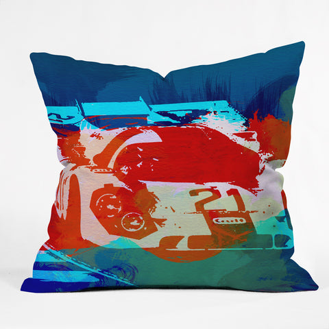 Naxart Porsche 917 Racing 1 Outdoor Throw Pillow