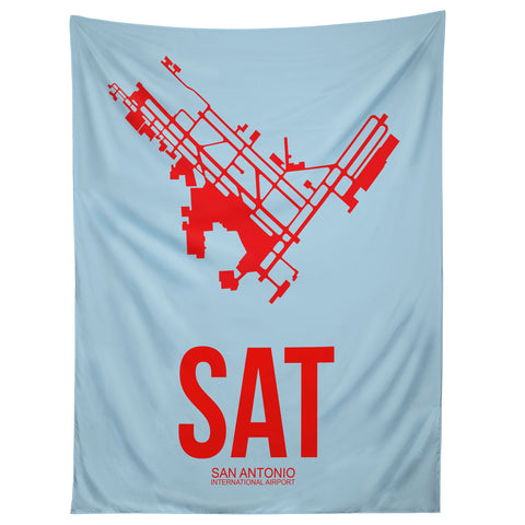 Naxart SAT San Antonio Poster Tapestry